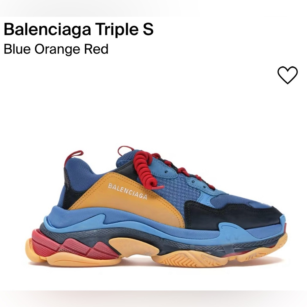 Balenciaga Triple S
Blue Orange Red
Size Eu 40..